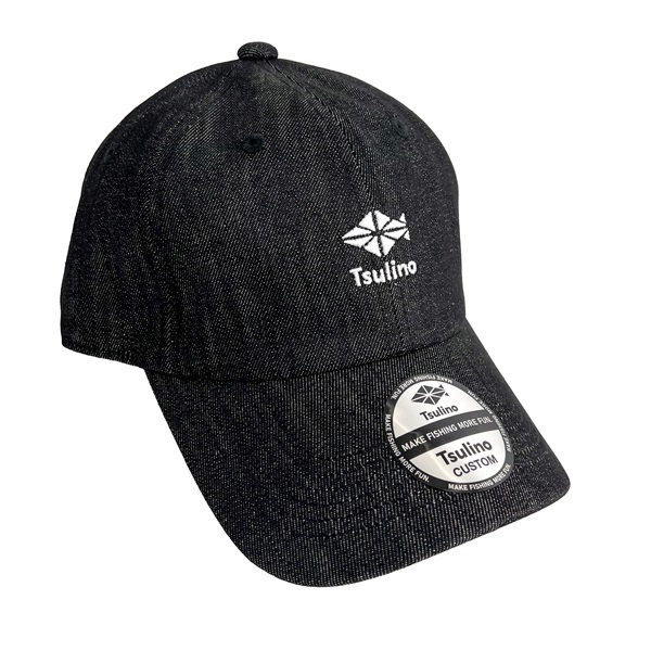 ウォッシュドローキャップ(ブラックデニム)